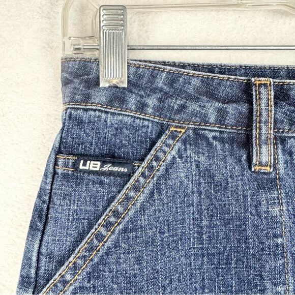 Vintage Y2K 90s Low Rise Grunge Slit Side Denim Maxi Skirt By Unionbay Size 5 - Picture 7 of 14